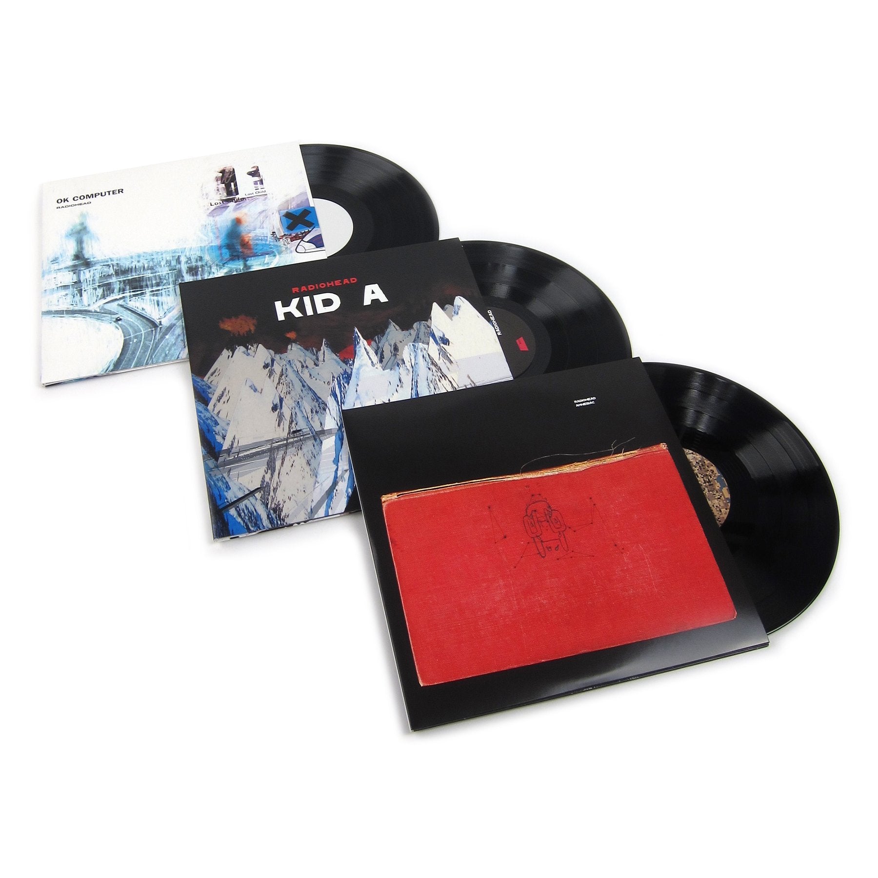 diagonal cowboy ubrugt RADIOHEAD - ESSENTIAL Vinyl LP Album Pack (OK Computer, Kid A, Amnesia –  LoudLine